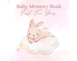 Baby Memory Book: First Five Years | Pink Bunny Cover