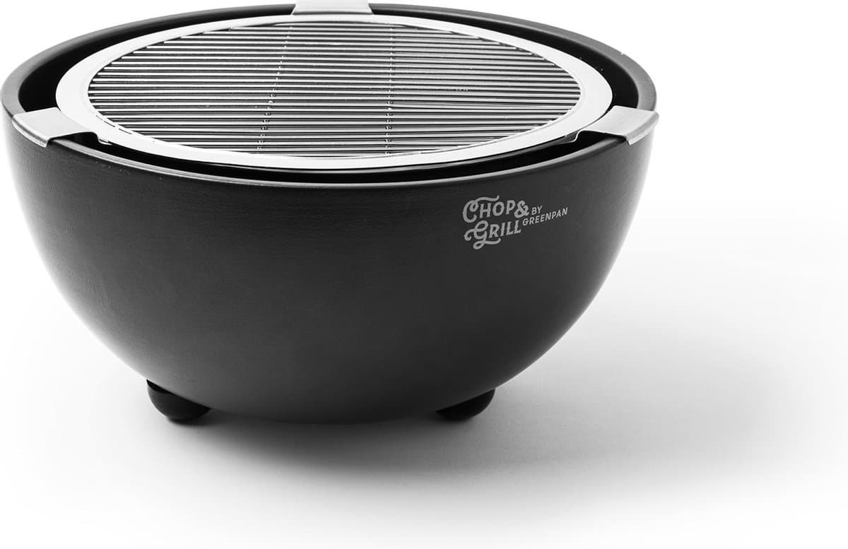 GreenPan Chop & Grill - Tafelbarbecue - Houtskoolbarbecue - 28cm — afbeelding 1