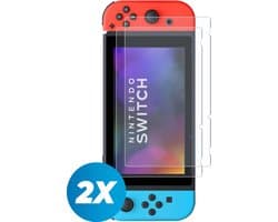 2 Stuks - Tempered Glass Screenprotector Protection Kit geschikt voor de Nintendo Switch - Screen Protector Set - Dual Pack