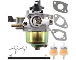 Dailygoods- Carburateurset voor Einhell BG-PM 46 S-HW - Afdichtingsset - Brandstoffilter - Brandstofslang - Clips - Inclusief kaars - Grasmaaier Carburateur
