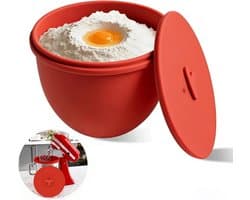 Siliconen Mengkom Inzet - Kom Liner - Keuken Organisatie - Antiaanbaklaag Voedselveilig - 4.8 Liter - Rood