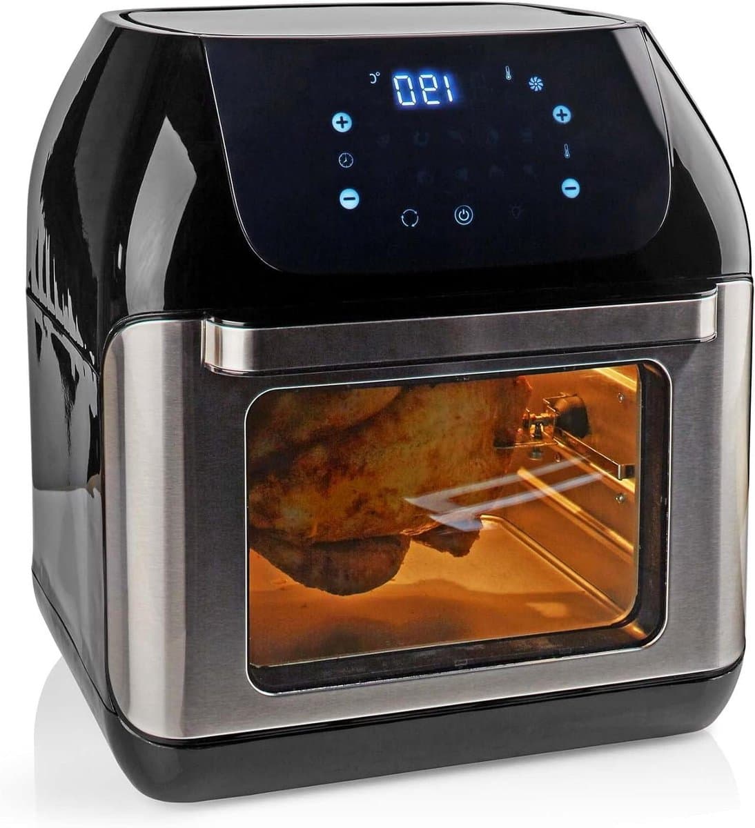 Heteluchtfriteuse - Airfryer Snacks - Gezond Koken - 8 Programma's - 3.5 Liter - Mat Zwart — afbeelding 1