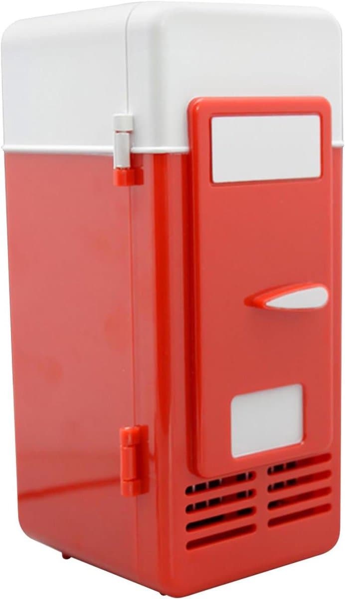 Kleine koelkast - Mini koeler - Dranken koelen - Stille werking - 195 cm hoog - Rood — afbeelding 1