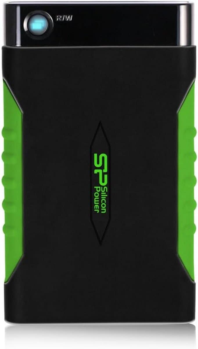 Externe Harde Schijf 1TB USB 3.0 - 2.5 inch USB-A Portable Opslag Zwart/Groen — afbeelding 1