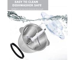Mini Food Chopper 400W - Elektrische Groentehakker en Babyvoeding Chopper met Roestvrijstalen Kom