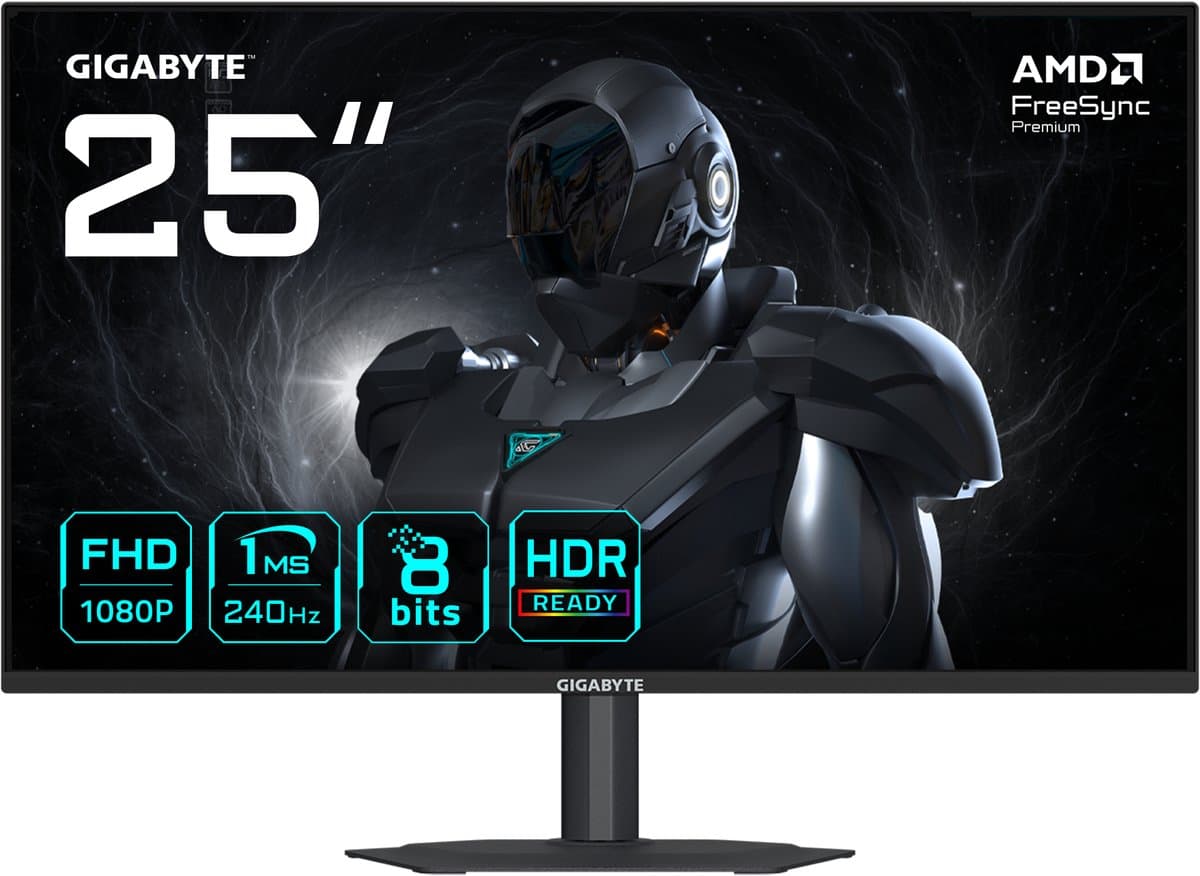 GIGABYTE GS25F2A - Full HD IPS Gaming Monitor - 240Hz - 25 Inch — afbeelding 1