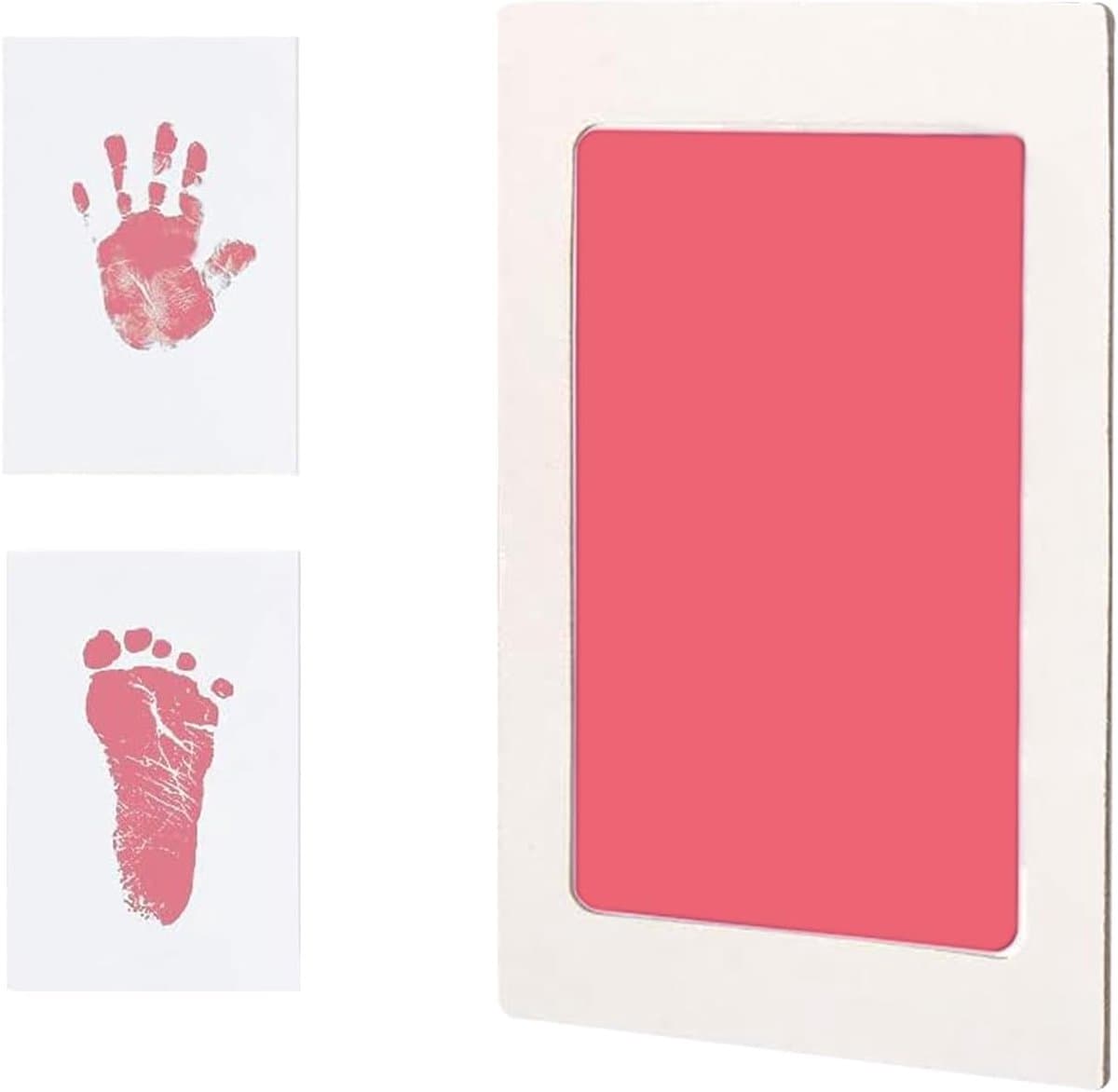 Voet- en handafdruk set - baby - kind - schoon - touch pads - handafdruk - voetafdruk - pasgeborenen - douche cadeau - baby souvenir — afbeelding 1