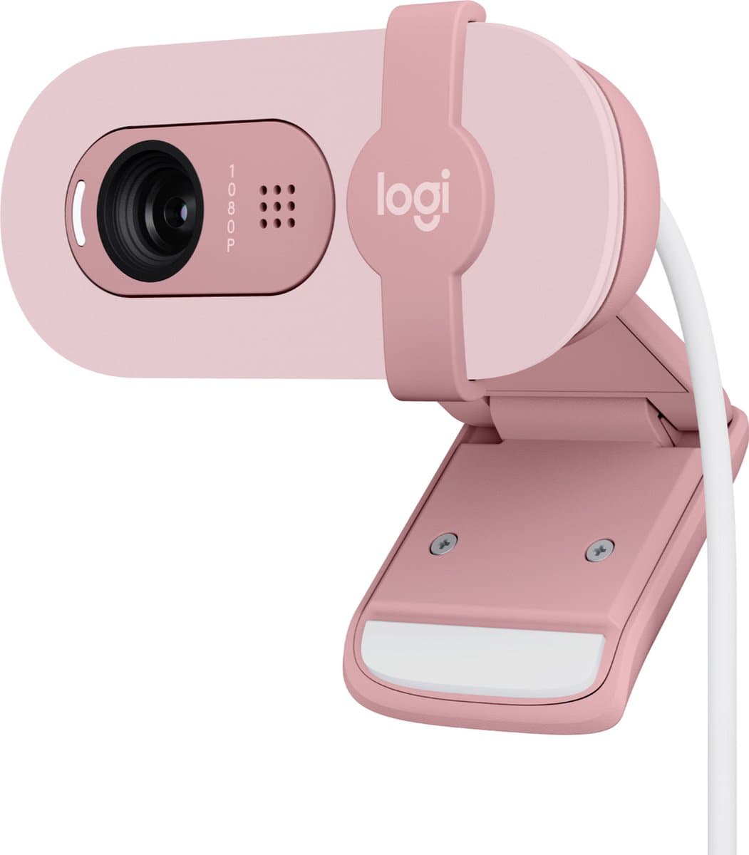 Logitech Brio 100 - Webcam - Full HD - 1080p/30fps - Rose — afbeelding 1