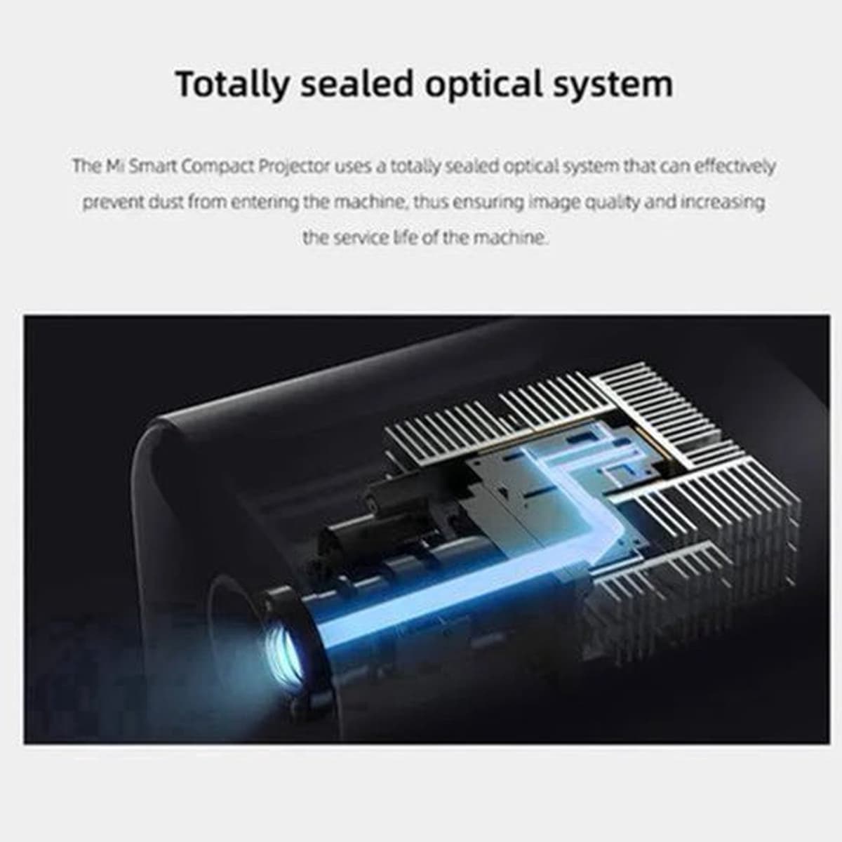 Xiaomi - Mi Smart Compact - Beamer - Projector Beamer - Mini Meamer - HDR 10 - FHD 1080p - DLP Automatische focus - met WiFi 5.0 - 500 ANSI Lumens - Android 11.0 - Wit — afbeelding 1