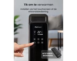 Slimme Oliegevulde Radiator 2500W met Wifi en App – Elektrische Kachel met 24-Uurs Timer, 3 Warmtestanden, Instelbare Thermostaat en Afstandsbediening – Zwart
