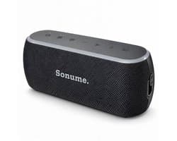 Sonume One - Draagbare Bluetooth Speaker - 12 Uur Speeltijd - 60 Watt - Draadloze Muziek Box - IPX6 Waterbestendig - Krachtige Bass - Speaker Bluetooth - Bluetooth Box - Portable Speaker - Zwart