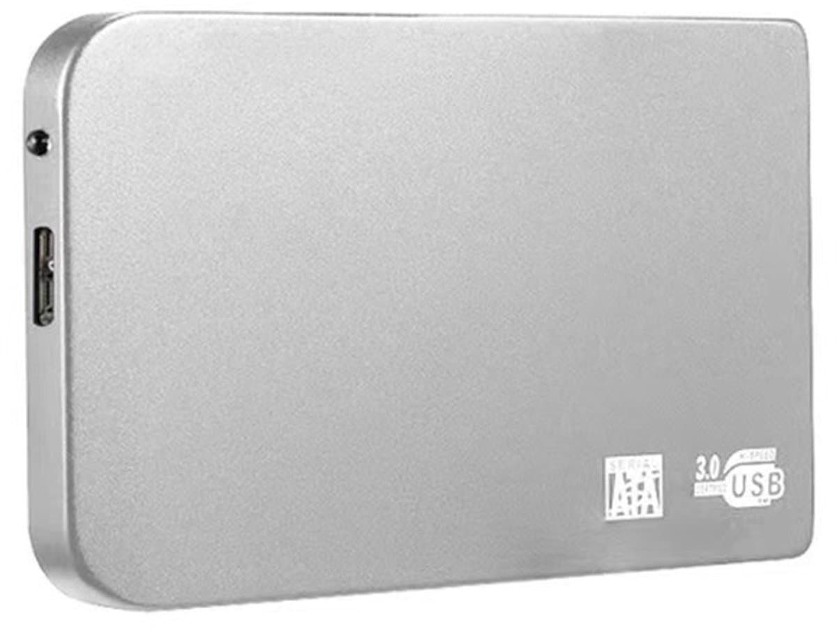 Externe Harde Schijf - Draagbare Opslag - Snelle Data Back-up - Hoge Overdrachtssnelheid - 64 GB Capaciteit - Zilver — afbeelding 1