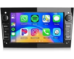 Cestovet Autoradio - Geschikt Voor Opel Astra H Corsa C/D Meriva Zafira B- 7-inch Screen Linux system - Draadloos Apple Carplay & Android Auto - Piano zwart - Bluetooth & SWC USB FM