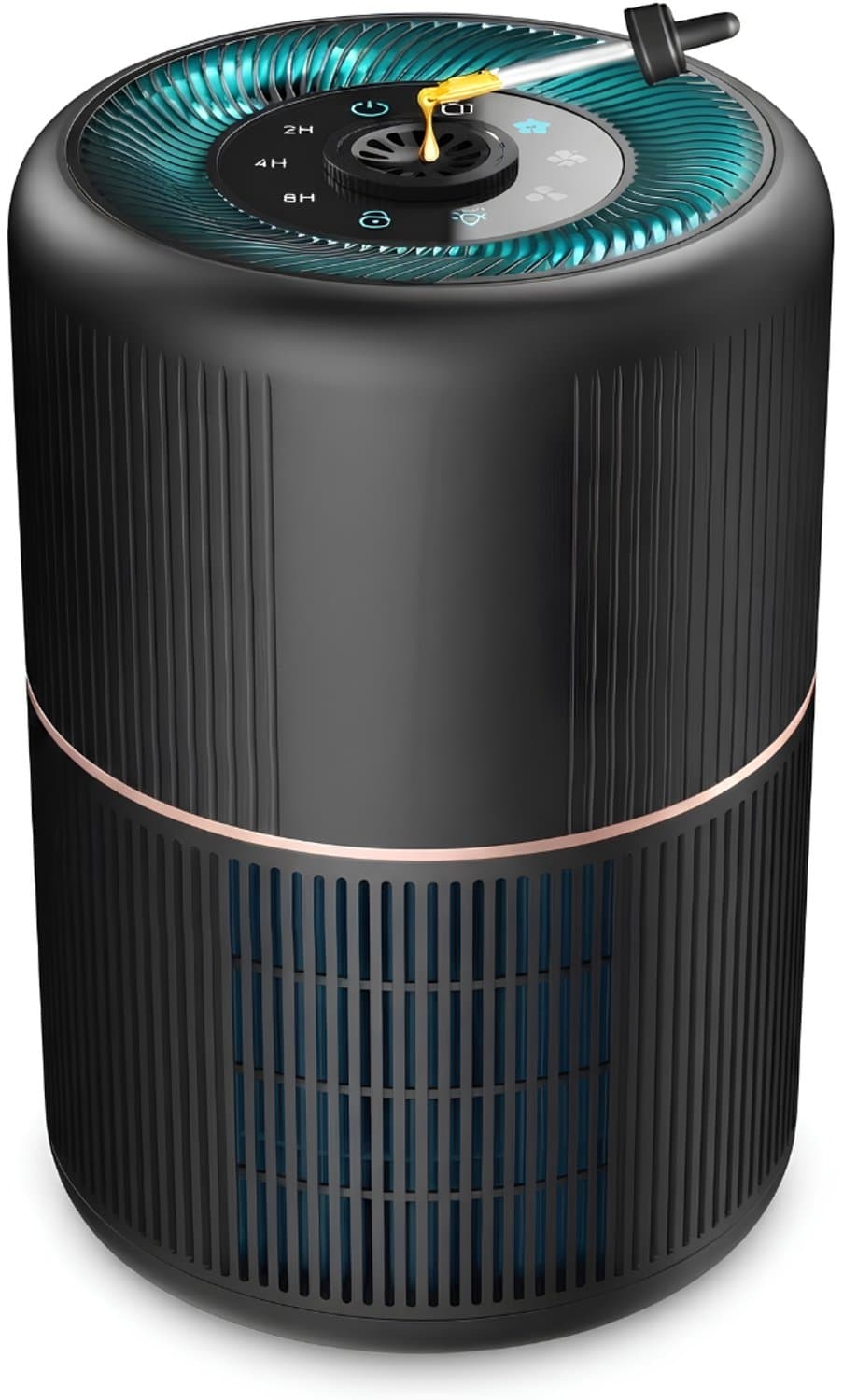 KLS® Luchtreinigers met Hepa Filter - Luchtreiniger Hepa Filter - Luchtreiniger - Zwart - 19cm x 19cm x 29cm — afbeelding 1