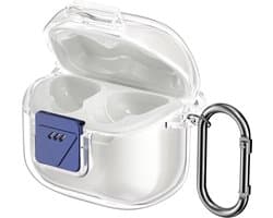 kwmobile Earphones Case for JBL Tune Flex 2 Case - Clear TPU Silicone Earbuds Cover - Transparent