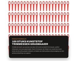 Dailygoods - Trimmessen 100 stuks - Kunststof - Waterdicht - Nauwkeurig trimmen - Lichtgewicht - Duurzaam en slijtvast - Maaimes
