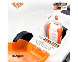 Accu Grasmaaier - Elektrische Duwmaaier - Gazon Onderhouden - Borstelloze Motor - 33 cm Maaibreedte - Zwart