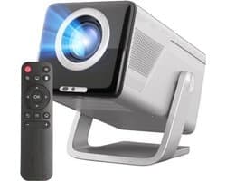 Beamer Draagbaar - 1000 ANSI Lumen Full HD 1080p - LED Projector - Android 14 Smart Systeem - Wi-Fi Bluetooth - Voor Thuisbioscoop En Buiten