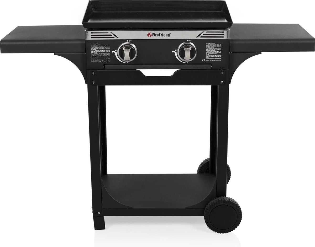 Firefriend BQ-6348F Gasbakplaat met trolley — afbeelding 1