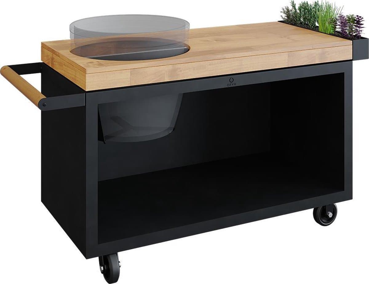 OFYR - KAMADO TABLE - ZWART - 135 PRO TEAKHOUT — afbeelding 1