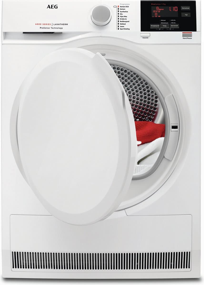 AEG T6DB82GP 6000 serie ProSense - Wasdroger Condensdroger - 8kg — afbeelding 1