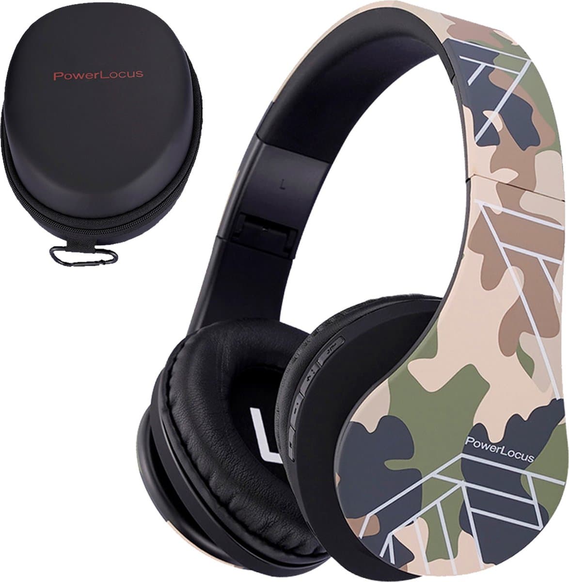 PowerLocus P2 draadloze Over-Ear Koptelefoon Inklapbaar koptelefoon voor kinderen - veilig volume van 85 dB- Bluetooth Hoofdtelefoon - Met microfoon — afbeelding 1