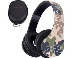 PowerLocus P2 draadloze Over-Ear Koptelefoon Inklapbaar koptelefoon voor kinderen - veilig volume van 85 dB- Bluetooth Hoofdtelefoon - Met microfoon