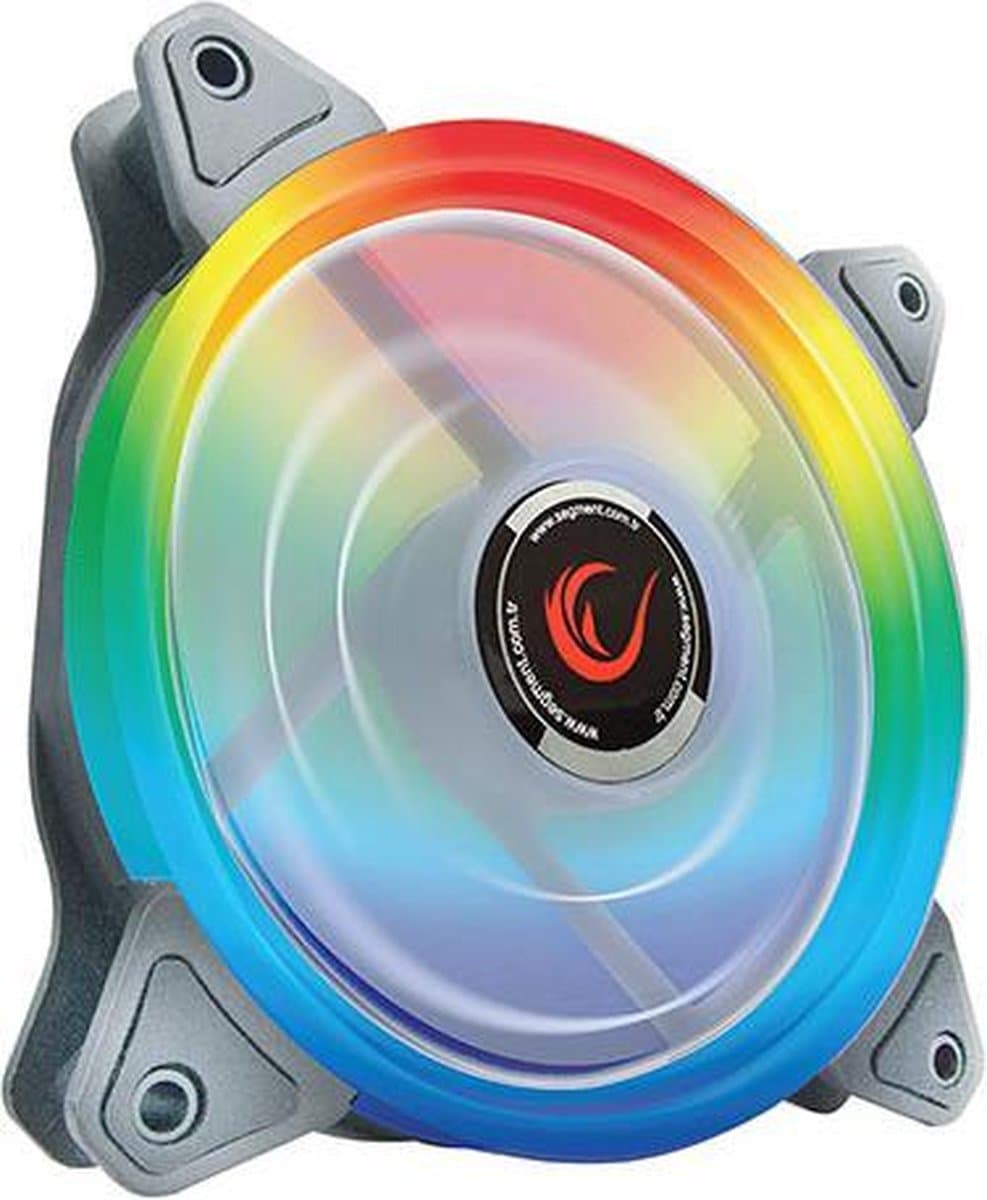 Rampage RB K4 Rainbow case fan kit met afstandsbediening - LED - 4 Fans — afbeelding 1