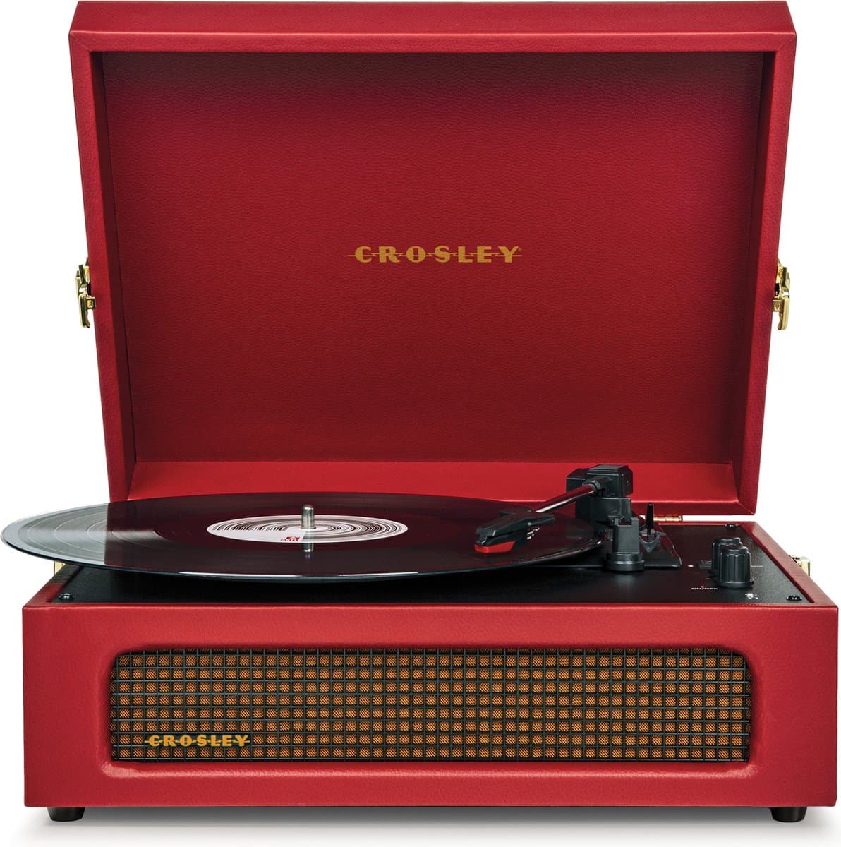 Crosley Voyager CR8017B-BUR - Burgundy Rood - Bluetooth in/uit Platenspeler — afbeelding 1