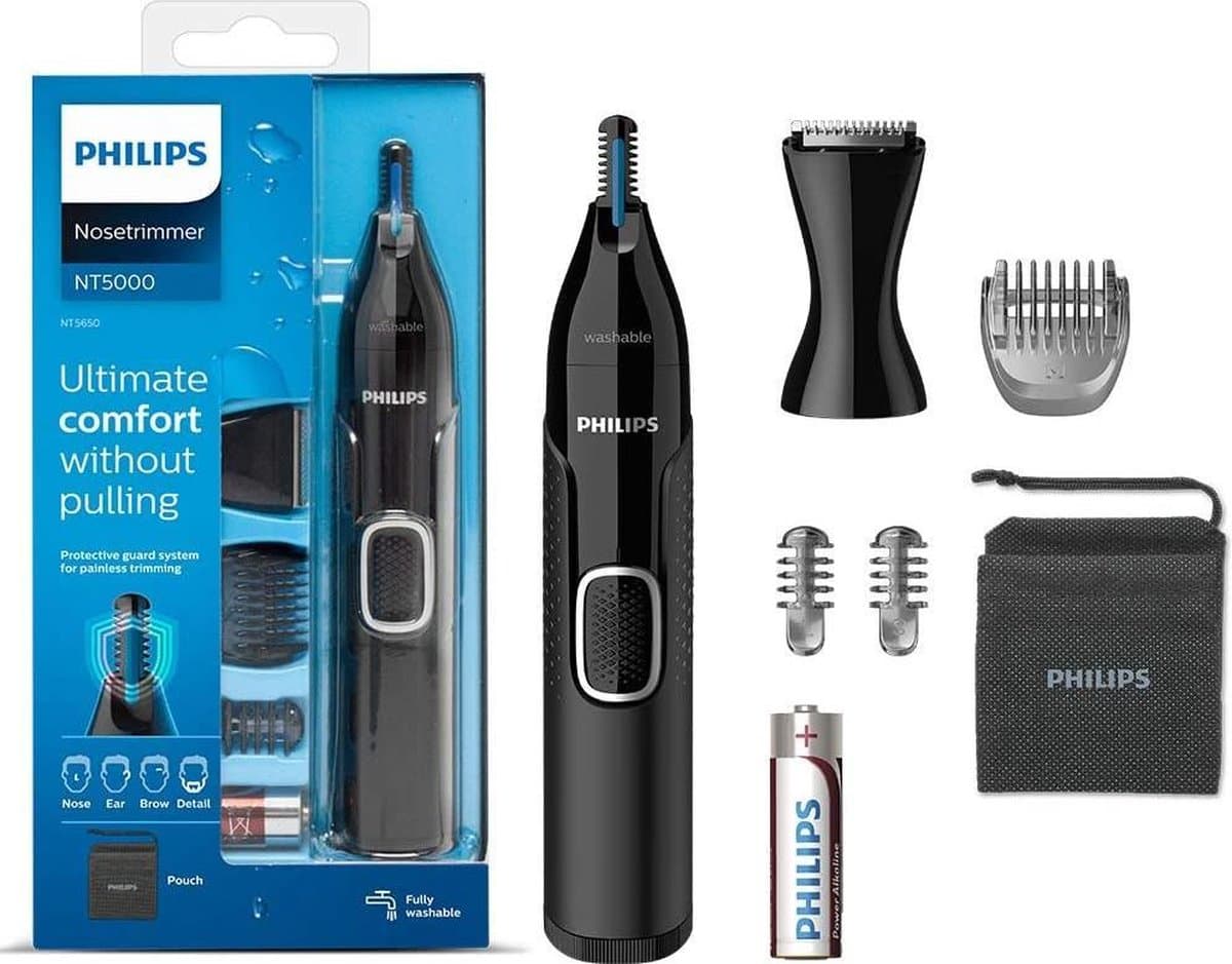Philips NT5650/16 neustrimmer, oortrimmer, wenkbrauwtrimmer — afbeelding 1