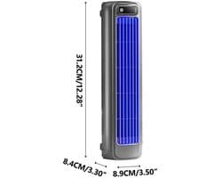 House Of Atelier - Wandventilator - Wandkoeler - Electrische Ventilator voor Thuis, Keuken en Badkamer - Energiezuinig - Grijs