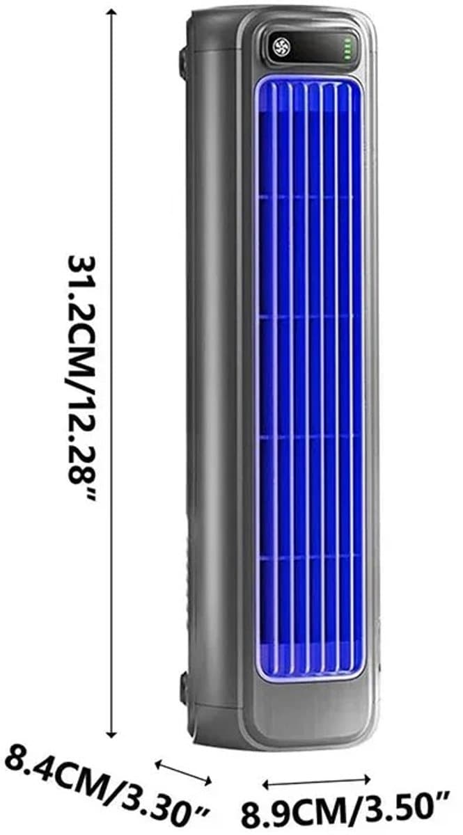 House Of Atelier - Wandventilator - Wandkoeler - Electrische Ventilator voor Thuis, Keuken en Badkamer - Energiezuinig - Grijs — afbeelding 1