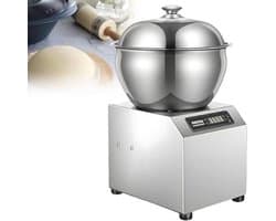 Commerciële Deegmixer - Bloem Mengmachine - Brood en Pizza Deeg - Dubbele Rotatie - 5KG - Zilver
