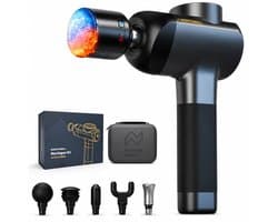 Northwall G1 - Massage Gun Professioneel - Gold Series - Massage Apparaat – Infrarood & Koude massagekop - Massage Pistool Inclusief Koffer - 6 Opzetstukken