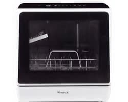 Ventux® Mini Vaatwasser Incl. App – Afwasmachine – 5 Programma’s – 900 Watt – 42,5 x 42,8 x 45,8 cm - Wit