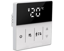 Slimme Thermostaat - WIFI Thermostaat - Energie Besparen - App en Stem Bediening - 8.5 x 8.5 x 4.5 cm