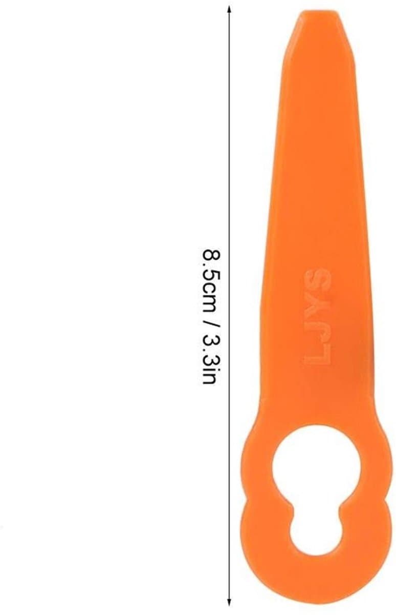 Trimmerkopbladen - Vervangingsbladen voor grasmaaier - Oranje - Duurzaam kunststof - 24-delige set - Geschikt voor Polycut 2-2 - Herbruik... — afbeelding 1