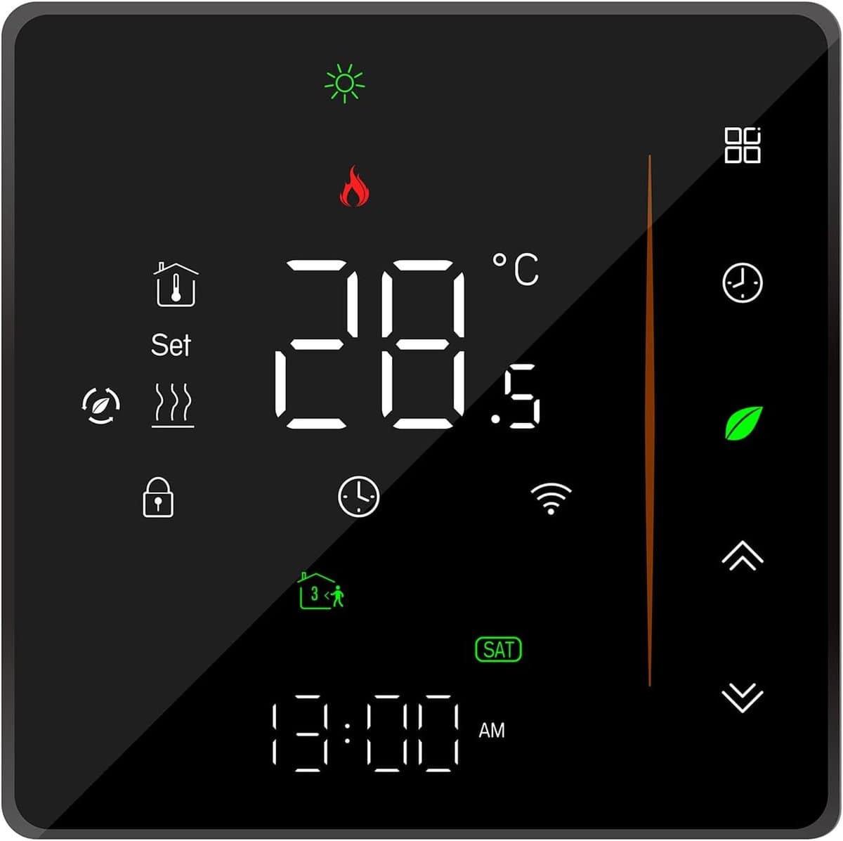SnelShoppen - Slimme Thermostaat met WiFi, Temperatuurcontroller, Weekprogrammeerbaar, Touch Control/Mobiele App/Stembesturing, Geschikt voor Water/Ga — afbeelding 1