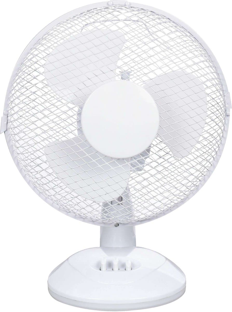 Conway Living® - Tafelventilator - 3 Snelheden / Stil - Wit - Ø 22,5 cm — afbeelding 1