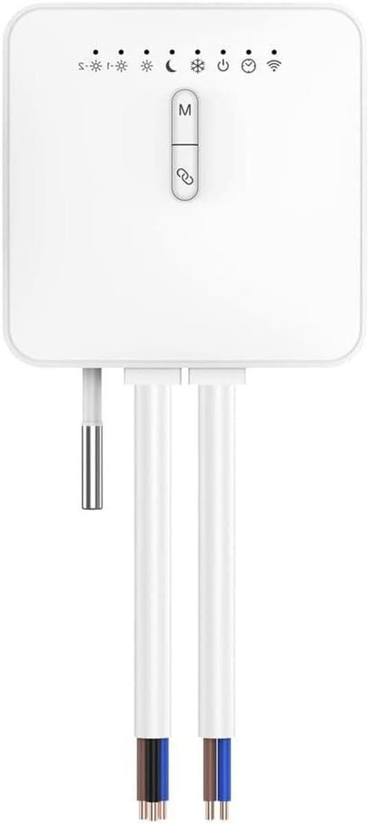 Slimme Thermostaat - Radiatorregelaar Programmeerbaar - Energie Besparen - Zigbee Compatibel - 13 x 11 x 7 cm - Wit — afbeelding 1