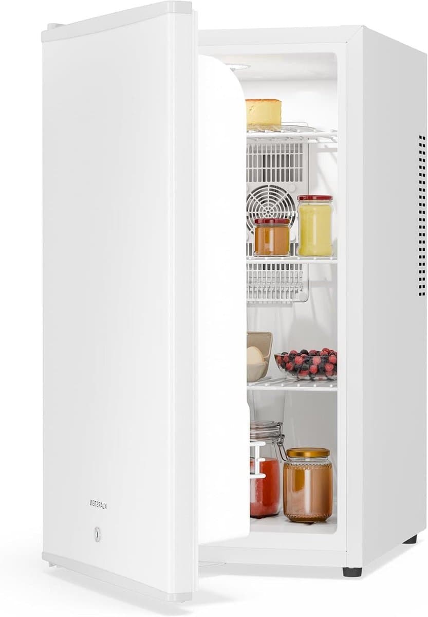 Mini Koelkast - Glazen Deur - Dranken Koelen - Stil Werking - 68 Liter - Wit — afbeelding 1