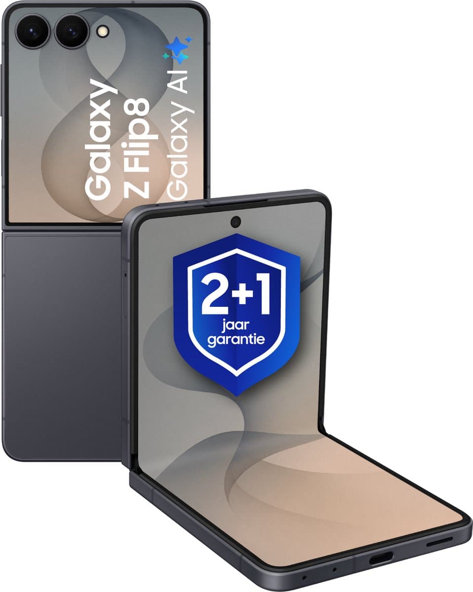 Samsung Galaxy Z Flip8 5G - Smartphone - 256GB - Graphite + 1 jaar extra garantie — afbeelding 1