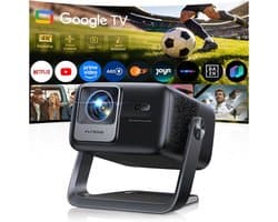 Smart Beamer Full HD 1080p met Google TV – Autofocus – WiFi 6 – Bluetooth 5.4 – 30W Audio – 360° Draaibaar
