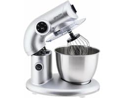 Keukenmachine - Mixer Deegmachine - Bakken en Koken - Krachtige 1000W Motor - 5.5 Liter Kom - Grijs