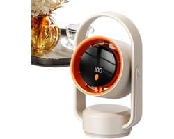 5-standen persoonlijke nachtventilator, werkt op een 1800mAh-batterij, geschikt voor mannen, studenten, reizigers, thuis, appartement, studeerkamer, slaapkamer, woonkamer, studentenkamer, kantoor, op reis en tijdens het kamperen.