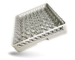 Vaatwasser mand - Borden glazen - Horeca afwas - 64 vakken - 50x50 cm - Grijs