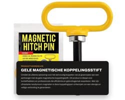 Dailygoods- Koppelingsstift Ultrasterk - Magnetische Koppelingspen - Grasmaaier-Aanhanger - Eenvoudig In- en Uithangen - Neodymium Magnetisch - Voor Eén Hand Gebruik - Aanhangerpen