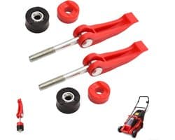SnelShoppen - 2 Stuks Universele Grasmaaier Handgreep - Hoogwaardige Handvatten met Wing Nut en Bouten voor Grasmaaiers - Ideaal voor Tuin en Professi