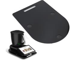 Keukenmachine Schuifplank - Aanrechtbeschermer Accessoire - Apparaat Verplaatsen - Met 4 Wielen - 40.5 x 28 cm - Zwart