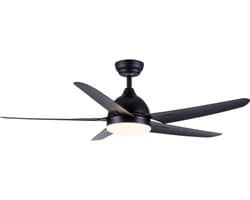 Evolar Smart Plafondventilator met Verlichting en WiFi - 132 cm - Stille Plafondlamp met Ventilator - Dimbaar Warm Wit Licht (LED) - EVO-CF52MB12W